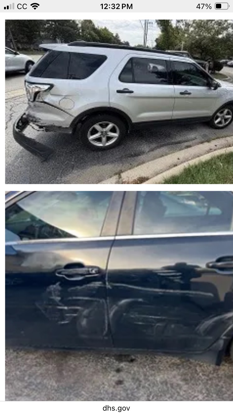 ICE reports two separate car ramming incidents take place as they work to remove illegal aliens